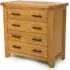 Hewitt 4 Drawer Chest - Rustic Oak