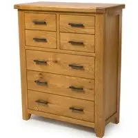 Hewitt 7 Drawer Chest - Rustic Oak