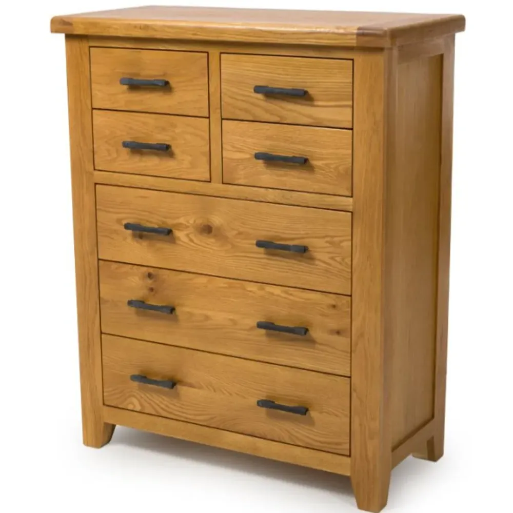 Hewitt 7 Drawer Chest - Rustic Oak