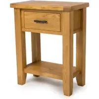 Hewitt Console Table with 1 Drawer - Rustic Oak