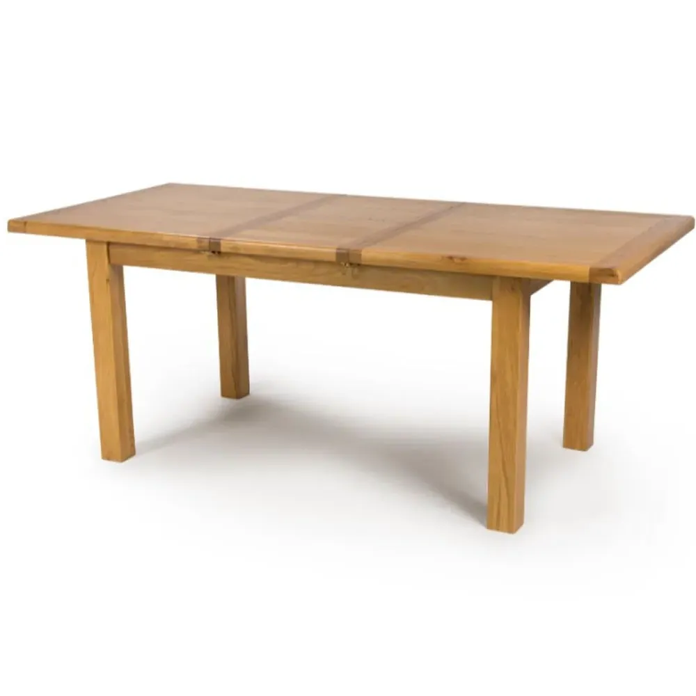 Hewitt Large Extendable Dining Table - Rustic Oak