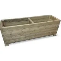 Hewitt Large Garden Planter - Natural, Wood