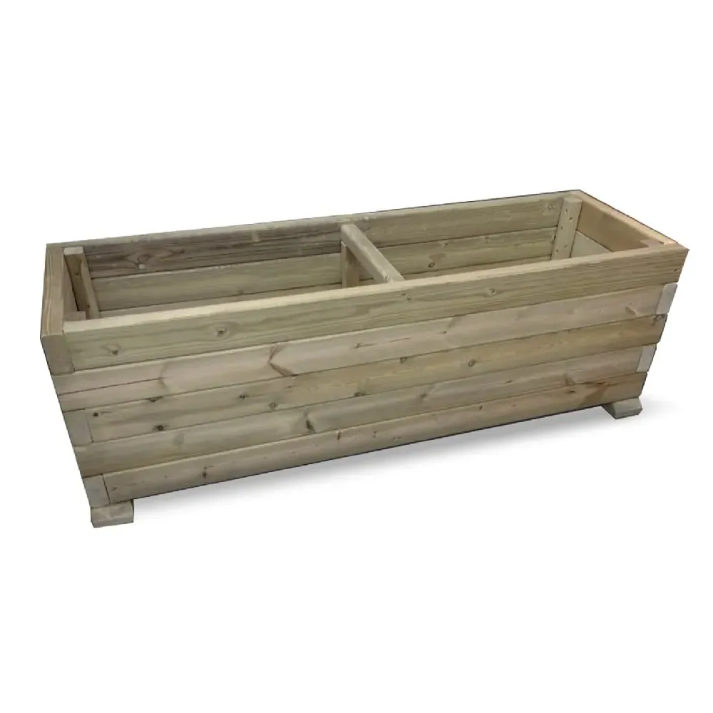 Hewitt Large Garden Planter - Natural, Wood