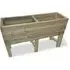 Hewitt Large Raised Garden Planter - Natural, Wood