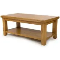 Hewitt Large Rectangular Coffee Table - Rustic Oak