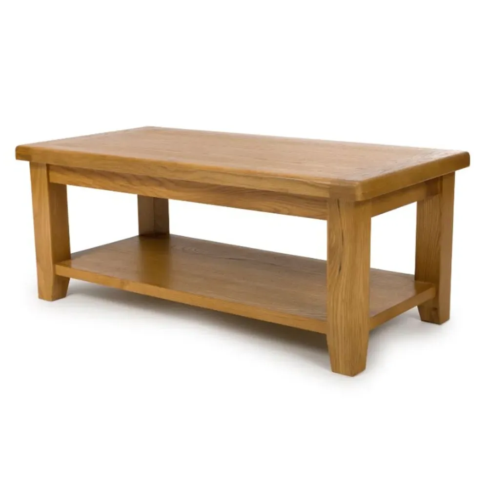 Hewitt Large Rectangular Coffee Table - Rustic Oak image