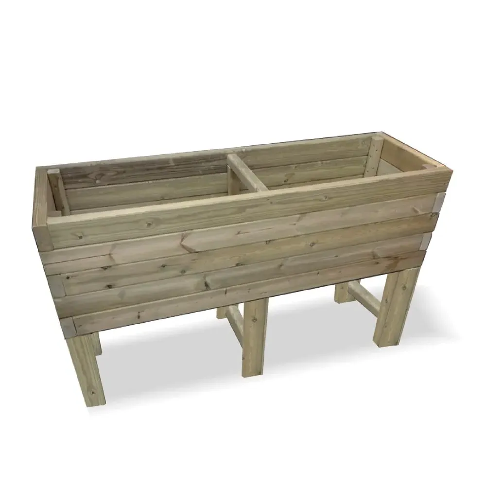 Hewitt Medium Raised Garden Planter - Natural, Wood