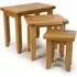 Hewitt Set of 3 Nesting Tables - Rustic Oak