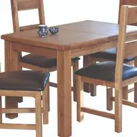 Hewitt Small Extendable Dining Table - Rustic Oak