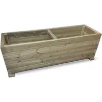 Hewitt Small Garden Planter - Natural, Wood