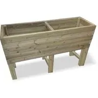 Hewitt Small Raised Garden Planter - Natural, Wood