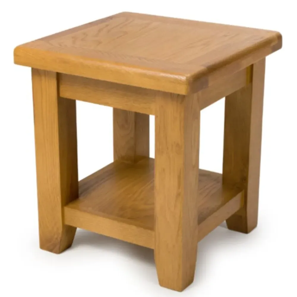 Hewitt Square End Table - Rustic Oak image