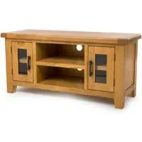 Hewitt TV Stand with 2 Doors - Rustic Oak