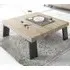 Heyford Coffee Table with Metal Legs - Sherwood Oak