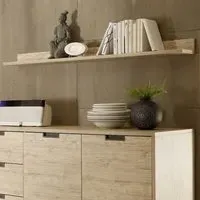 Heyford Horizontal Wall Shelf - Sherwood Oak