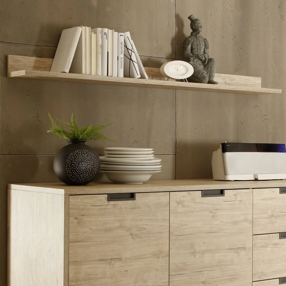 Heyford Horizontal Wall Shelf - Sherwood Oak image