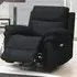 Hialeah 1-Seater Electric Recliner Sofa - Black, Fabric