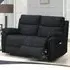Hialeah 2-Seater Electric Recliner Sofa - Black, Fabric