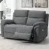 Hialeah 2-Seater Electric Recliner Sofa - Grey, Fabric