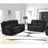 Hialeah 3+2 Seater Electric Recliner Sofa Set - Black, Fabric