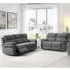 Hialeah 3+2 Seater Electric Recliner Sofa Set - Dark Grey, Fabric