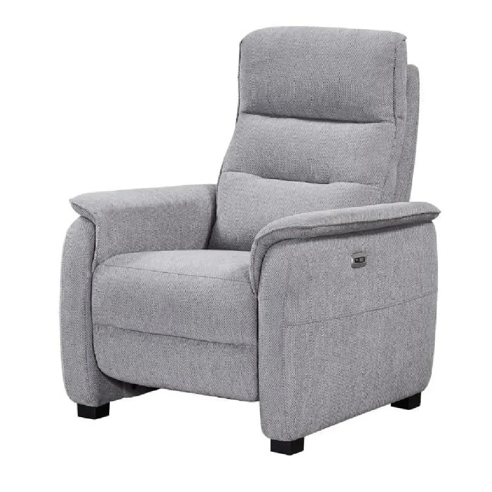 Hidalgo 1-Seater Recliner Sofa - Pewter, Fabric