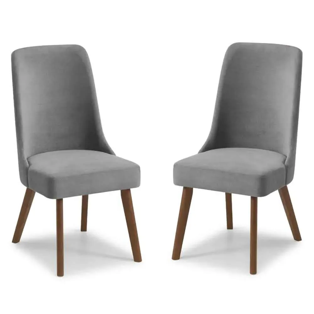 Hidalgo Pair of Dining Chairs - Dusk Grey, Fabric product