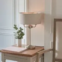 Highclere Table Lamp - Natural, Linen