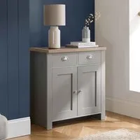 Highland 2-Door 2-Drawer Sideboard - Dark Grey, Oak alternate view