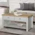 Highland Coffee Table with 2 Drawers - Grey, Oak