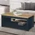 Highland Coffee Table with Undershelf - Blue, Oak