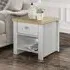 Highland Lamp Table with 1 Drawer - Grey, Oak