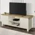 Highland TV Stand with 2 Doors - Cream, Oak
