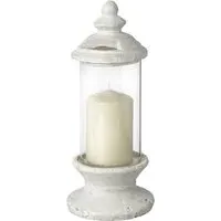 Hilari Glass Lantern - Clear, Stone