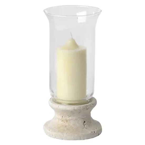 Hilari Glass Lantern - Clear, Stone image