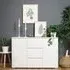 Hilary Wooden Sideboard with Storage - White