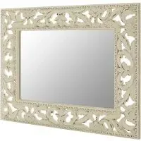 Hildome Rectangular Wall Mirror - Cream
