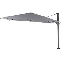 Hillsboro King Square Garden Parasol with Crank - Sand, Polyester