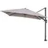 Hillsboro Large Square Garden Parasol with Crank - Sand, Polyester