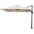 Hillsboro Square Garden Parasol with Crank - Ecru, Polyester