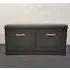 Hinton Shoe Storage Bench with 2 Flip Doors - Grey