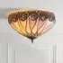 Hinton Tiffany Glass Ceiling Light - Multicolour