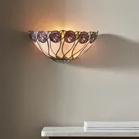 Hinton Tiffany Glass Wall Light - Multicolour
