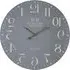 Hista Wall Clock - Grey, MDF