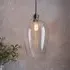 Hixson Large Ceiling Pendant Light - Clear Glass, Brass