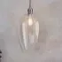 Hixson Large Ceiling Pendant Light - Clear Glass, Nickel