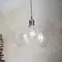 Hixson Medium Ceiling Pendant Light - Clear Glass, Nickel