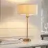 Hixson Table Lamp - Natural, Aged Brass