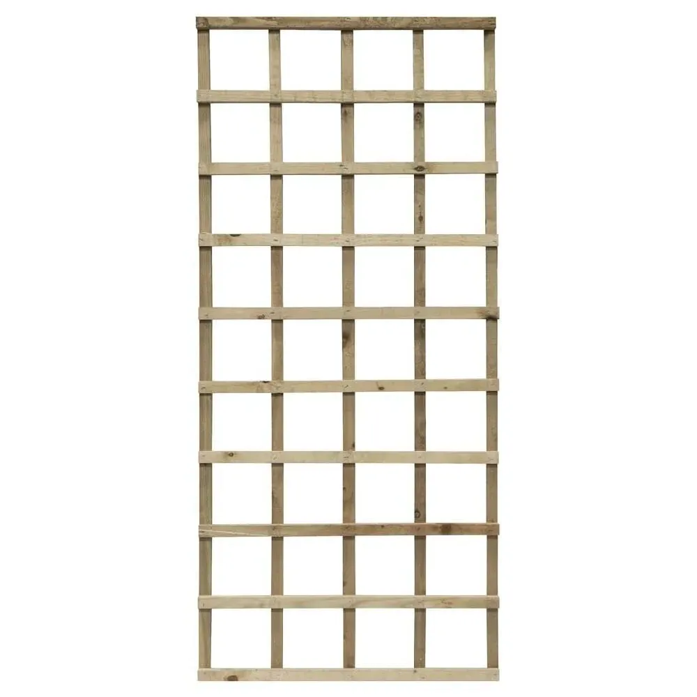 Hizo 6x3 Garden Trellis - Natural Wood