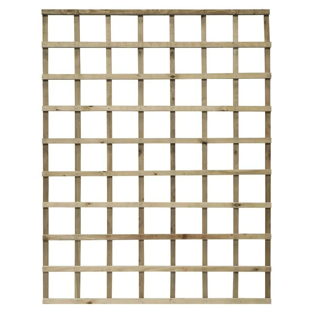 Hizo 6x5 Garden Trellis - Natural Wood